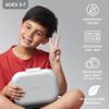 Bentgo Chill Kids Leak-Proof Lunch Box - 4-Compartment Bento Box with Built-In Ice Pack, 3.3 Cup Capacity, PFAS & BPA-Free, Microwave & Dishwasher Safe, Ideal Size for Ages 3 to 7 (Gray) view 3