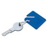 Lucky Line Square Slotted Cabinet Key Tag with Hooks and Labels, 20 Pack (2663020), Blue view 4