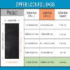 FERENLI 100PCS Mylar Zipper Lock Food Storage Bag Matte Aluminum Foil Airtight Bag with Front Window Plastic Packaging Pouch for Zip Flat Heat Seal Lock Resealable (12x18cm (4.7x7 inch), Black) view 2