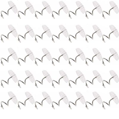 30 Pcs Twist Pins Upholstery Clear Heads Slip Cover Fasteners (120 pcs)