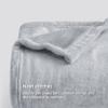 Bedsure GentleSoft Fleece Blankets Queen Size Light Grey - Bed Blanket Soft Lightweight Plush Fuzzy Cozy Luxury Microfiber, 90x90 inches view 4