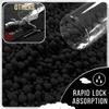 Yimobra Black Bathroom Rug Set 3 Piece - Super Absorbent Quick Dry Chenille Bath Mats & Toilet Rug, Non Slip Machine Washable, Extra Thick Shaggy Floor Mat for Shower Tub Sink view 3