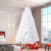 BDL 6FT White Christmas Tree Premium Hinged Artificial Pine Tree with Solid Metal Stand and Decorations,800Tips view 1