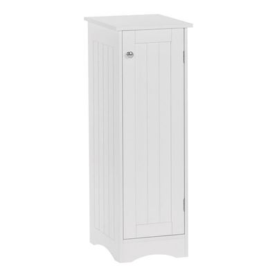 RiverRidge Ashland Slim Linen Cabinet - White - Narrow Cabinet for Bathroom Slim Storage with 2 Adjustable Shelves for Small Spaces