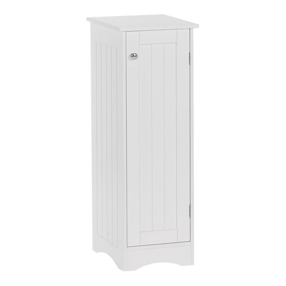RiverRidge Ashland Slim Linen Cabinet - White - Narrow Cabinet for Bathroom Slim Storage with 2 Adjustable Shelves for Small Spaces