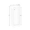 RiverRidge Ashland Slim Linen Cabinet - White - Narrow Cabinet for Bathroom Slim Storage with 2 Adjustable Shelves for Small Spaces view 3