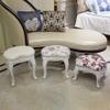 Bedroom Dressing Table Stool Makeup Vanity Stool Baroque Piano Chair Padded Bench Chair with ABS Plastic Steel Legs view 2