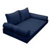 Prolinemax |SLIPCOVER ONLY|S1 Outdoor Daybed Mattress Bolster Backrest Cushion Covers Piped Trim Twin AD101 view 1
