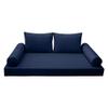 Prolinemax |SLIPCOVER ONLY|S1 Outdoor Daybed Mattress Bolster Backrest Cushion Covers Piped Trim Twin AD101 view 2