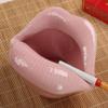 Chiconon Lip Candy Bowl Windproof Ceramic Pen Holder for Patio Outdoor Indoor Home Decoration view 2
