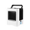 Filttinoy Portable Small Water-Cooled Air Conditioner, with Adjustable Windshield, USB Rechargeable Wearable Mini Water Cooling Air Conditioner Fan for Home Office Outdoor (White) view 2