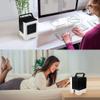 Filttinoy Portable Small Water-Cooled Air Conditioner, with Adjustable Windshield, USB Rechargeable Wearable Mini Water Cooling Air Conditioner Fan for Home Office Outdoor (White) view 4