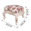 Bedroom Dressing Table Stool Makeup Vanity Stool Baroque Piano Chair Padded Bench Chair with ABS Plastic Steel Legs view 2