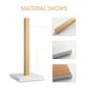 LUTAVOY Paper Towel Holder Kitchen Standing Paper Towel Roll Holder with Marble Base for Bathroom Kitchen Countertop(Gold,White Base KZ20) view 4