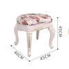 Bedroom Dressing Table Stool Makeup Vanity Stool Baroque Piano Chair Padded Bench Chair with ABS Plastic Steel Legs view 3