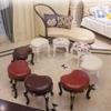Bedroom Dressing Table Stool Makeup Vanity Stool Baroque Piano Chair Padded Bench Chair with ABS Plastic Steel Legs view 4