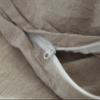 F.Y.Dreams 100% Washed Cotton Duvet Cover for Weighted Blanket 60x80 inches with 16 Ties, Zipper on Long Side/Khaki/Just Duvet Cover view 3