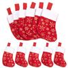 DIYASY Christmas Mini Stockings,12 Pcs Felt Glitter Snowflake Stockings for Christmas Tree and Room Ornament Decoration and Gift Holder8Inches view 3