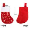 DIYASY Christmas Mini Stockings,12 Pcs Felt Glitter Snowflake Stockings for Christmas Tree and Room Ornament Decoration and Gift Holder8Inches view 4