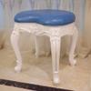 Bedroom Dressing Table Stool Makeup Vanity Stool Baroque Piano Chair Padded Bench Chair with ABS Plastic Steel Legs view 1
