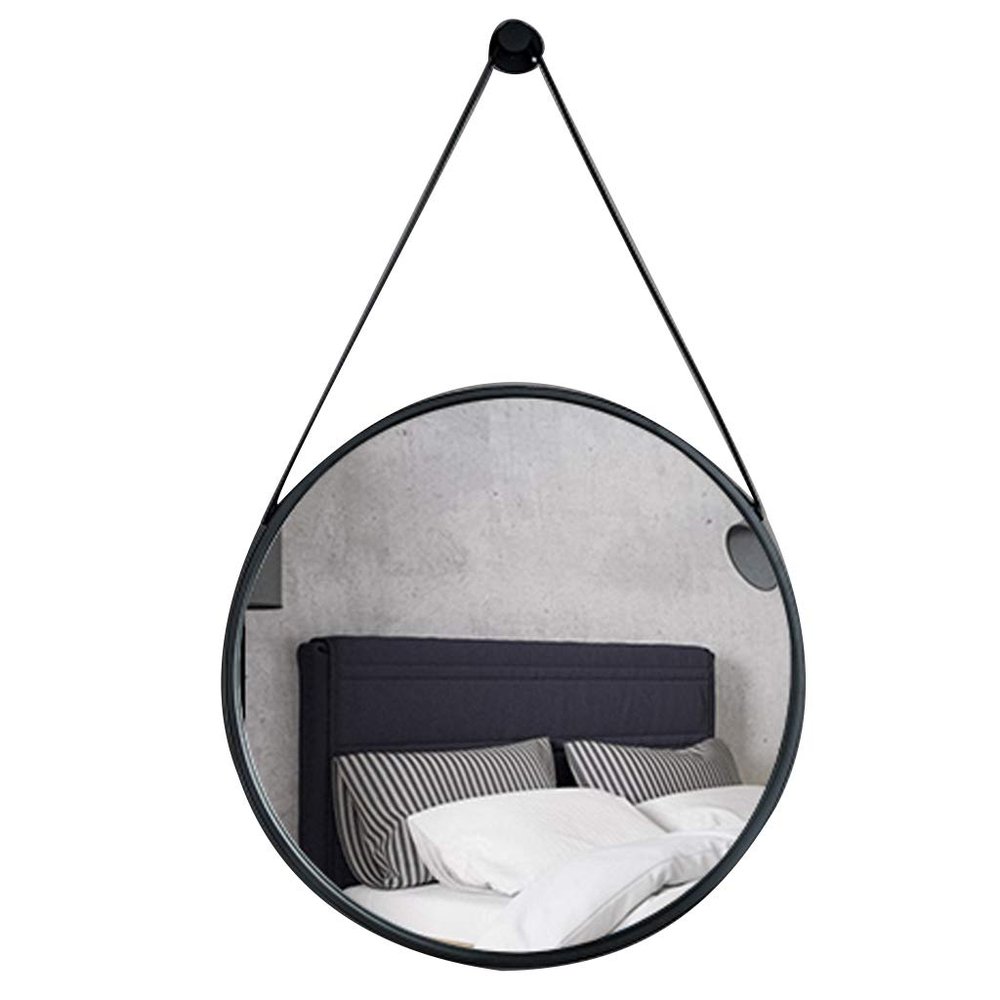 28-Inch Round Mirror, Hanging Mirror, 70CM Wall Mirror, Wall Decoration, with Iron Hook Hanging Ring, Used for Entrance Bathroom Living Room Bedroom (Gold/Black/White)