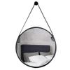 28-Inch Round Mirror, Hanging Mirror, 70CM Wall Mirror, Wall Decoration, with Iron Hook Hanging Ring, Used for Entrance Bathroom Living Room Bedroom (Gold/Black/White) view 1