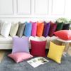 4-Pack 100% Cotton Comfortable Solid Decorative Throw Pillow Case,Thmyo Square Cushion Cover Pillowcase Sublimation Blank Pillow Covers DIY Throw Pillowcase for Sofa(16x16 inch/ 40x40cm,Sky Blue) view 4