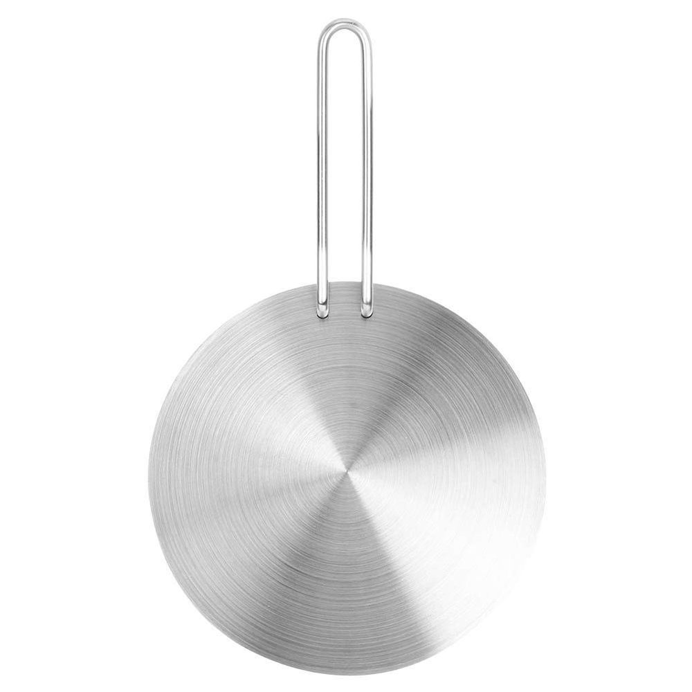 Heat Diffuser,Stainless Steel Induction Diffuser Plate with Foldable Handle for Electric Gas Stove Glass Induction Cooktop Heat Diffuser Cooking Induction Adapter Hob Plate
