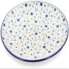 Polmedia Polish Pottery Dinner Plate - Blue Celebration Pattern Handmade in Boleslawiec Poland by Ceramika Artystyczna + Certificate of Authenticity view 2