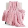Bedsure GentleSoft Fluffy Pink Throw Blanket, Pink Decor Cozy Gifts for Teenage Girls, Soft Fuzzy Plush Thick Warm Furry Sherpa Fleece Faux Fur Throw Blanket for Couch, Cute Stuff for Women, 50x60 view 1