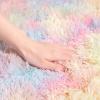 AROGAN Soft Rainbow Area Rugs for Girls Room 4x6 Feet, Fluffy Girls Bedroom Rugs, Princess Rug, Cute Colorful Carpet for Kids Teens Nursery Toddler, Pink view 3