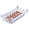 Skywin TidyFriend Refrigerator Egg Drawer 14"x7.5"x3.95" Snap-On Egg Holder with Pull-Out Drawer, Holds 18 Eggs, Fits Flat Fridge Shelves 14.116.3 in Long and 0.931.32 in Thick view 1