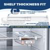 Skywin TidyFriend Refrigerator Egg Drawer 14"x7.5"x3.95" Snap-On Egg Holder with Pull-Out Drawer, Holds 18 Eggs, Fits Flat Fridge Shelves 14.116.3 in Long and 0.931.32 in Thick view 4