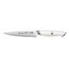 Cangshan Thomas Keller Signature Collection Swedish Powder Steel Forged, 5-Inch Serrated Utility Knife, White view 2