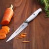 Cangshan Thomas Keller Signature Collection Swedish Powder Steel Forged, 5-Inch Serrated Utility Knife, White view 4