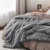 Bedsure GentleSoft Fluffy Grey King Size Blanket for Bed, Thick Soft Sherpa Faux Fur Fleece Bedding Fuzzy Plush Winter Warm Heavy Big Large King Blanket, Cozy Grey Gifts for Men Women, 108x90 view 3