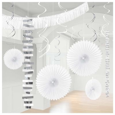 Amscan Wonderful Party Decorating Kit-1 Set, Frosty White