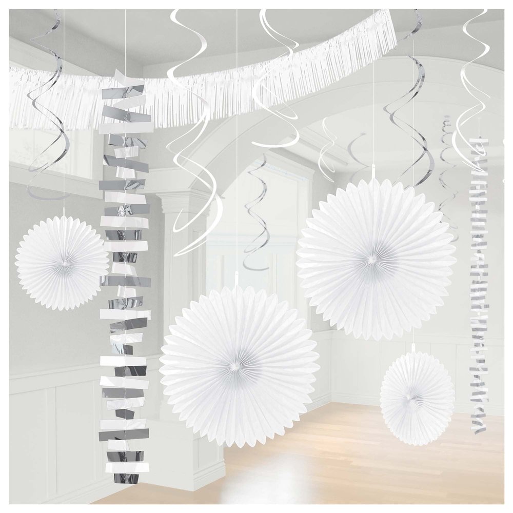 Amscan Wonderful Party Decorating Kit-1 Set, Frosty White