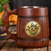 Beholder Beer Stein, Wooden Beer Mug, DnD Beer Stein view 2