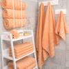 American Soft Linen Luxury 4 Piece Bath Towel Set, 600 GSM 100% Cotton Turkish Bath Towels for Bathroom, 27x54 in Extra Large Bathroom Shower Towels, Malibu Peach view 2