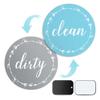 Dishwasher Magnet Clean Dirty Sign: Works on Stainless Steel Non Magnetic Dish Washers - 3.15" - Includes Magnetic Piece with Adhesive - Farmhouse Kitchen Accessories Decor, Apartment Necessities view 1