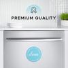 Dishwasher Magnet Clean Dirty Sign: Works on Stainless Steel Non Magnetic Dish Washers - 3.15" - Includes Magnetic Piece with Adhesive - Farmhouse Kitchen Accessories Decor, Apartment Necessities view 2