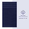 American Soft Linen Luxury Hand Towels for Bathroom, 600 GSM 100% Cotton Turkish 4 Piece Hand Towel Set, 600 GSM Hand Face Towels for Kitchen, Navy Blue Hand Towels view 4