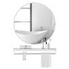 40-70cm Circular Wall Mirror Modern Round Metal Framed Hanging Glass Vanity Shaving Mirror for Living Room Bathroom Home Decor(White) view 2