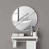 40-70cm Circular Wall Mirror Modern Round Metal Framed Hanging Glass Vanity Shaving Mirror for Living Room Bathroom Home Decor(White) view 3
