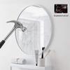 40-70cm Circular Wall Mirror Modern Round Metal Framed Hanging Glass Vanity Shaving Mirror for Living Room Bathroom Home Decor(White) view 4