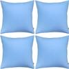 4-Pack 100% Cotton Comfortable Solid Decorative Throw Pillow Case,Thmyo Square Cushion Cover Pillowcase Sublimation Blank Pillow Covers DIY Throw Pillowcase for Sofa(20x20 inch/ 50x50cm,Sky Blue) view 1