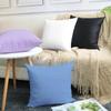 4-Pack 100% Cotton Comfortable Solid Decorative Throw Pillow Case,Thmyo Square Cushion Cover Pillowcase Sublimation Blank Pillow Covers DIY Throw Pillowcase for Sofa(20x20 inch/ 50x50cm,Sky Blue) view 3