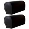 wistaria251 2Pcs Stretchy Armrest Covers, PU Leather Arm Caps Sofa Armrest Protectors, Waterproof Home Comfortable Elastic Waterproof Couch Arm Chair Slipcovers view 1