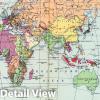 Political Map of the World, 1954 - Historical Map Print - 70in x 44in view 2
